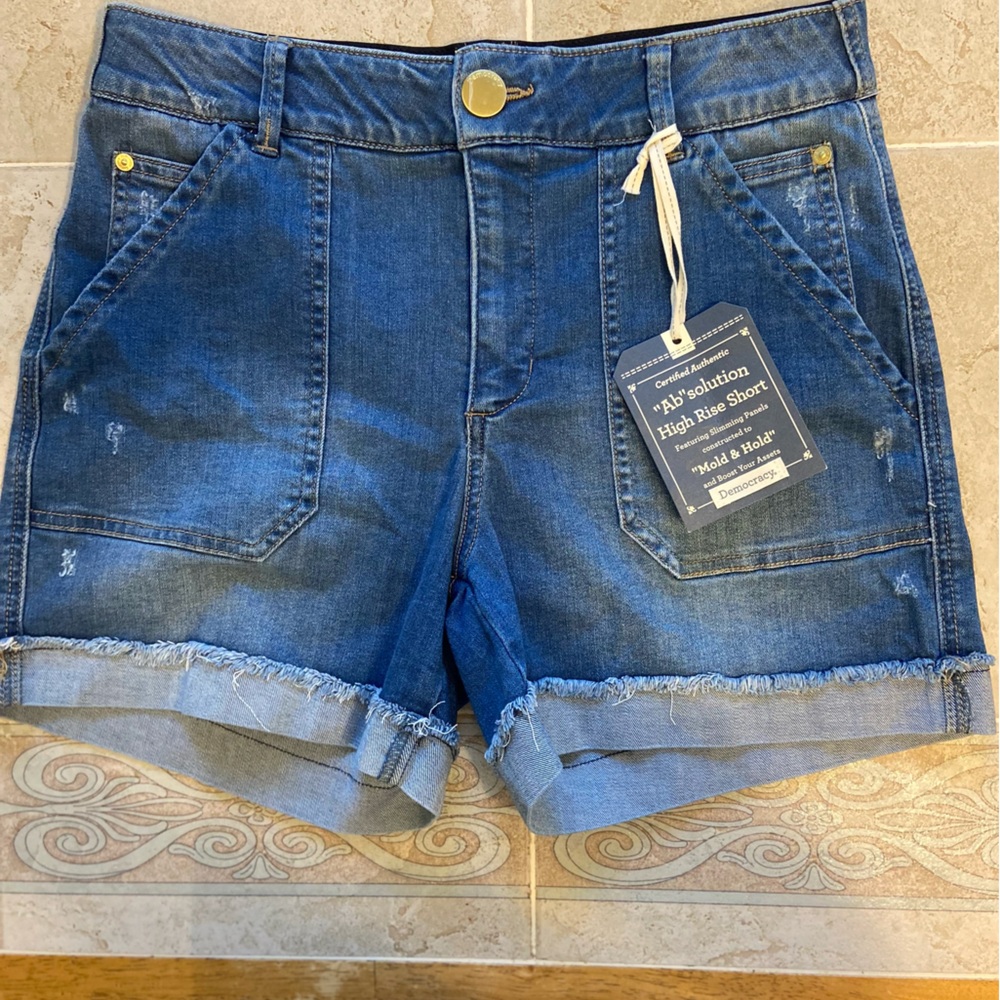 Democracy Dark Blue Jean Shorts